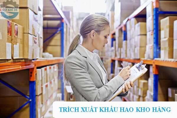 trích xuất khấu hao kho hàng