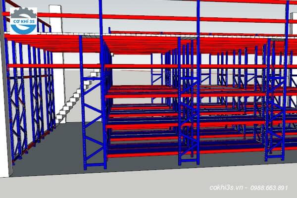 bản vẽ kệ kho hàng tại tuyên quang
